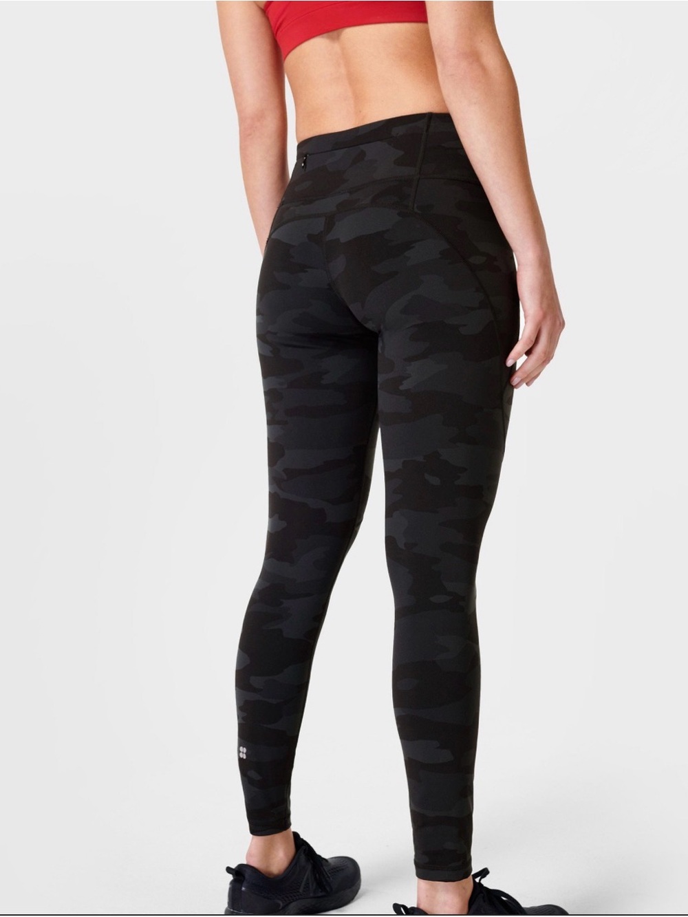 NWOT Sweaty Betty Black Camo High-Rise Super Sculpt Leggings. - Picture 6 of 9